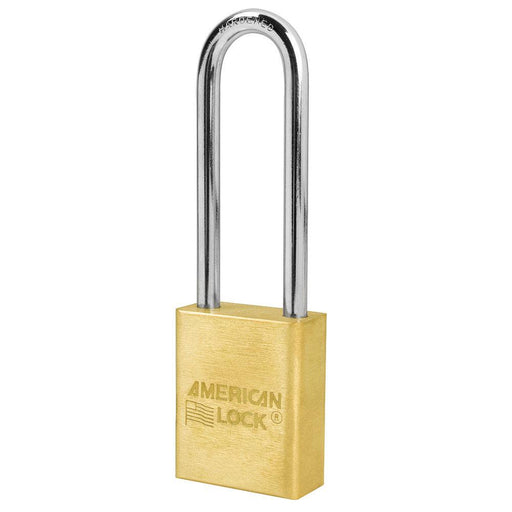 American Lock A5532 1-1/2in (51mm) Solid Brass Padlock with 3in (76mm)Shackle-Keyed-American Lock-Keyed Alike-A5532KA-HodgeProducts.com