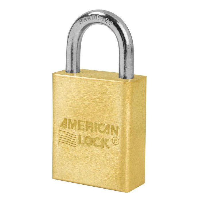 American Lock A6530 Solid Brass 6-Padlock 1-1/2in (51mm) Wide-Keyed-American Lock-Keyed Alike-A6530KA-HodgeProducts.com