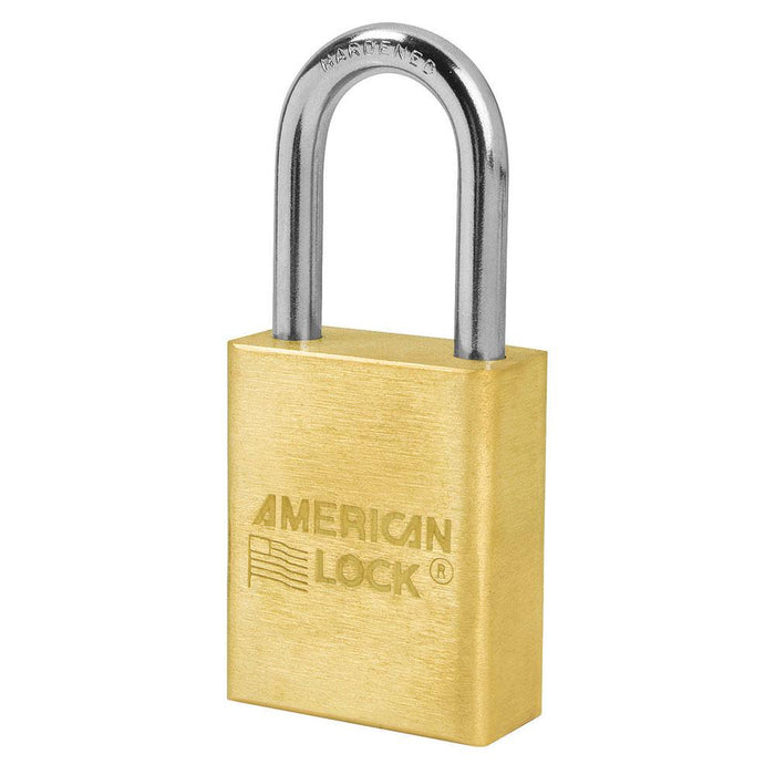 American Lock A6531 1-1/2in (51mm) Solid Brass 6-Padlock with 1-1/2in (51mm) Shackle-Keyed-American Lock-Keyed Alike-A6531KA-HodgeProducts.com