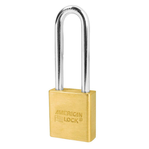American Lock A6562 1-3/4in (44mm) Solid Brass 6-Padlock with 3in (76mm)Shackle-Keyed-American Lock-Keyed Alike-A6562KA-HodgeProducts.com