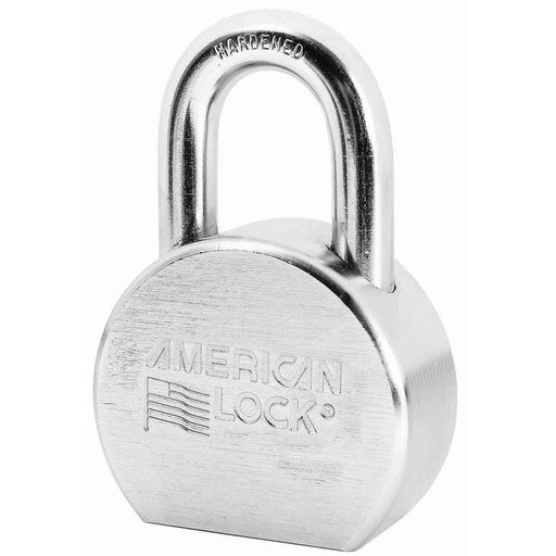 American Lock A700 Solid Steel Rekeyable Padlock, Chrome Plated 2-1/2in (64mm) Wide-Keyed-American Lock-Keyed Alike-A700KA-HodgeProducts.com