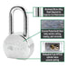 American Lock A701 2-1/2in (64mm) Solid Steel Rekeyable Padlock, Chrome Plated, with 2in (51mm) Shackle-Keyed-American Lock-HodgeProducts.com