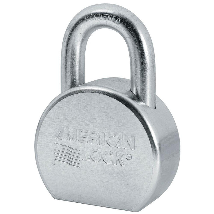 American Lock A702 Solid Steel Rekeyable Padlock, Zinc Plated 2-1/2in (64mm) Wide-Keyed-American Lock-Keyed Alike-A702KA-HodgeProducts.com