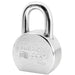 American Lock A706 Solid Steel Rekeyable 6-Padlock, Chrome Plated 2-1/2in (64mm) Wide-Keyed-American Lock-Keyed Alike-A706KA-HodgeProducts.com