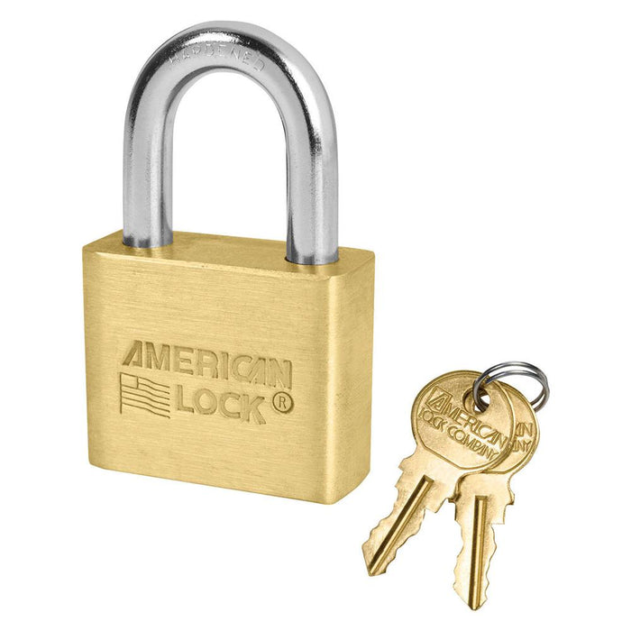 American Lock AL50 Solid Brass Blade Tumbler Padlock 1-3/4in (44mm) Wide-Keyed-American Lock-Keyed Alike-AL50KA-HodgeProducts.com
