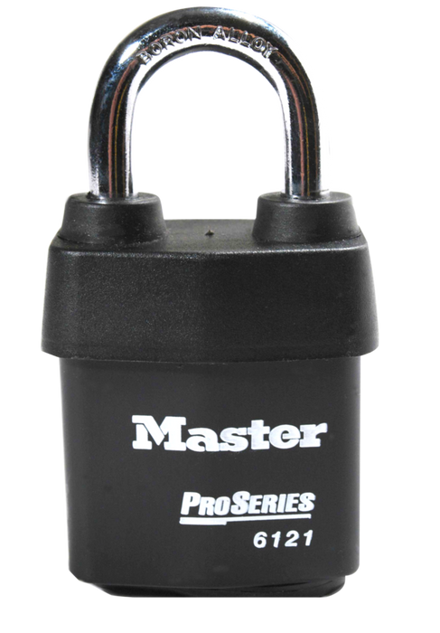 Master Lock 6121 ProSeries® Weather Tough® Laminated Steel Rekeyable Padlock 2-1/8in (54mm) Wide-Keyed-Master Lock-HodgeProducts.com