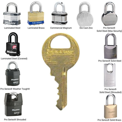 Master Lock K1 Duplicate Cut Key for W1 Cylinders (Lock Model Numbers 1 - 6)-Cut Key-Master Lock-K1-HodgeProducts.com