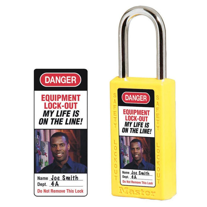 Master Lock 0411-5705 Photo Identification Labels for No. 411 Zenex™ Thermoplastic Safety Padlocks-Other Security Device-Master Lock-0411-5705-HodgeProducts.com