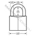 Master Lock 131D Covered Solid Body Padlock 1-3/16in (30mm) Wide-Keyed-Master Lock-131D-HodgeProducts.com