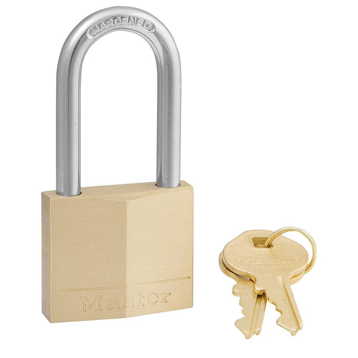 Master Lock 140D 1-9/16in (40mm) Wide Solid Brass Body Padlock with 1-1/2in (38mm) Shackle-Keyed-Master Lock-140DLF-HodgeProducts.com