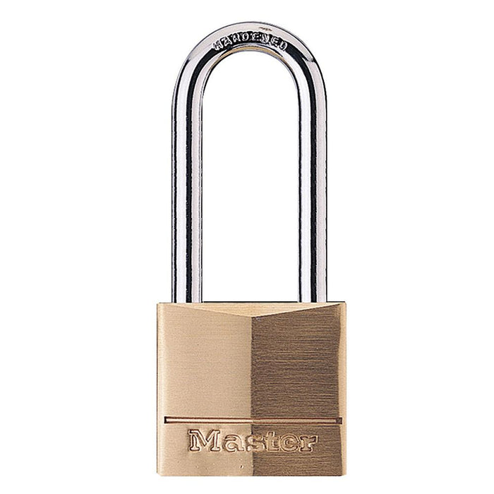 Master Lock 140D 1-9/16in (40mm) Wide Solid Brass Body Padlock with 2in (51mm) Shackle-Keyed-Master Lock-140DLH-HodgeProducts.com