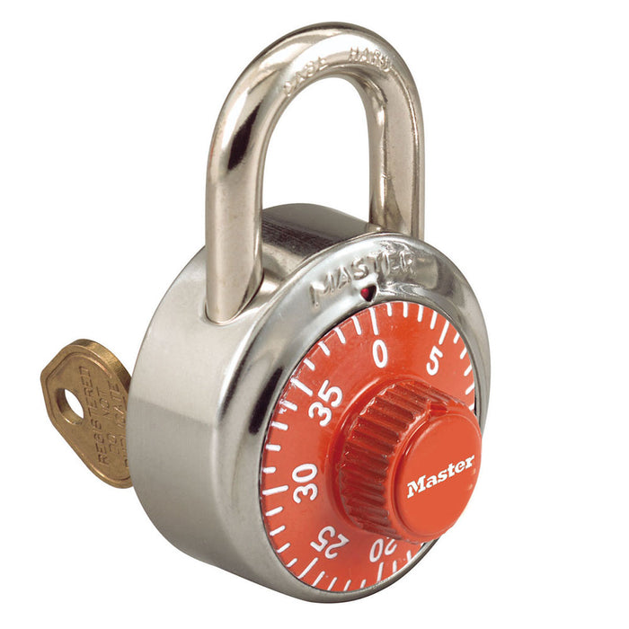 Master Lock 1525EZRC 1-7/8in (48mm) Simple Combos™ ADA Inspired Combination Padlock-Master Lock-Orange-1525EZRCORJ-HodgeProducts.com