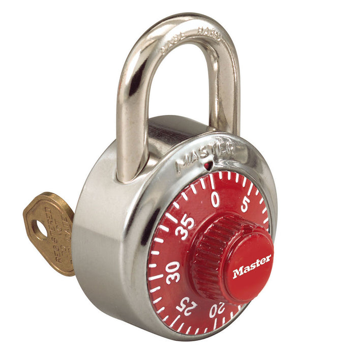 Master Lock 1525EZRC 1-7/8in (48mm) Simple Combos™ ADA Inspired Combination Padlock-Master Lock-Red-1525EZRCRED-HodgeProducts.com