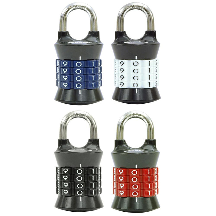 Master Lock 1535D Set Your Own Combination Padlock; Assorted Colors 1-1/2in (38mm) Wide-Combination-Master Lock-1535D-HodgeProducts.com