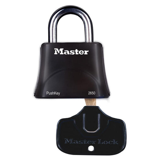 Master Lock 2650 PushKey™ ADA Inspired Padlock 2-3/8in (60mm) Wide-Keyed-Master Lock-2650-HodgeProducts.com