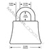 Master Lock 2650 PushKey™ ADA Inspired Padlock 2-3/8in (60mm) Wide-Keyed-Master Lock-2650-HodgeProducts.com