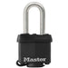 Master Lock 311SSKAD 1-9/16in (40mm) Wide Covered Stainless Steel Padlock with 1-1/2in (38mm) Shackle; Black-Keyed-Master Lock-311SSKADLF-HodgeProducts.com