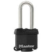 Master Lock 311SSKAD 1-9/16in (40mm) Wide Covered Stainless Steel Padlock with 2in (51mm) Shackle; Black-Keyed-Master Lock-311SSKADLH-HodgeProducts.com
