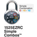 Master Lock 1525EZRC 1-7/8in (48mm) Simple Combos™ ADA Inspired Combination Padlock-Master Lock-HodgeProducts.com