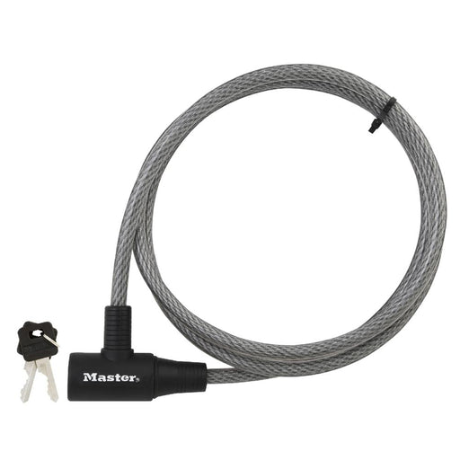 Master Lock 8154DPF 6ft (1.8m) Long x Diameter Keyed Cable Lock 3/8in (10mm) Wide-Keyed-Master Lock-8154DPF-HodgeProducts.com