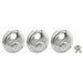 Master Lock 40TRI wide stainless steel shrouded padlock, 3-pack 2-3/4in (70mm) Wide-Keyed-Master Lock-40TRI-HodgeProducts.com