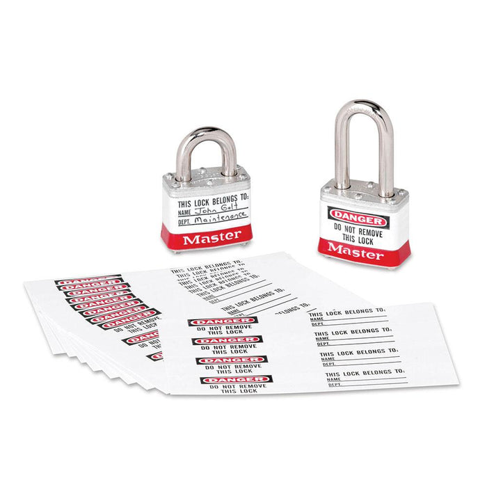 Master Lock 461 Padlock Identification Labels with Overlaminate-Other Security Device-Master Lock-461-HodgeProducts.com