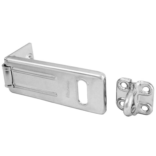 Master Lock 703D Long Zinc Plated Hardened Steel Hasp with Hardened Steel Locking Eye 3-1/2in (89mm) Wide-Other Security Device-Master Lock-703D-HodgeProducts.com