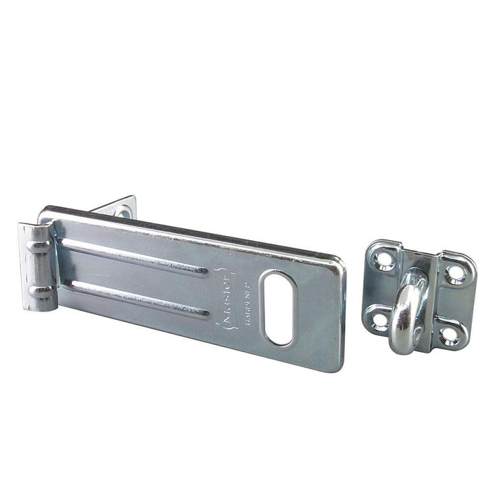 Master Lock 706D 6in (15cm) Long Zinc Plated Hardened Steel Hasp with Hardened Steel Locking Eye-Other Security Device-Master Lock-706D-HodgeProducts.com