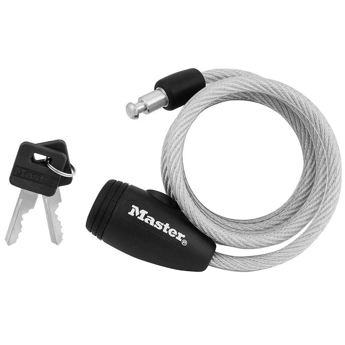 Master Lock 8109D 5ft (1.5m) Long x Diameter Keyed Cable Lock 5/16in (8mm) Wide-Keyed-Master Lock-8109D-HodgeProducts.com