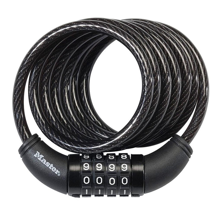 Master Lock 8114D 6ft (1.8m) Long x Diameter Set Your Own Combination Cable Lock 5/16in (8mm) Wide-Combination-Master Lock-8114D-HodgeProducts.com