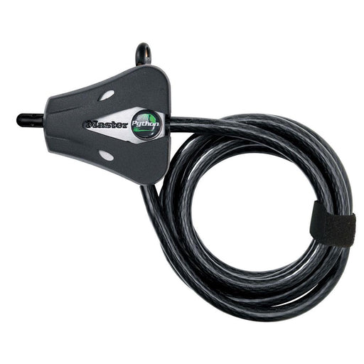 Master Lock 8418D 6ft (1.8m) Long x Diameter Python™ Adjustable Locking Cable; and Black 5/16in (8mm) Wide-Keyed-Master Lock-8418D-HodgeProducts.com