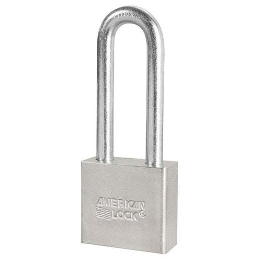American Lock A52 2in (51mm) Solid Steel Padlock with 3in (76mm) Shackle-Keyed-American Lock-A52-HodgeProducts.com