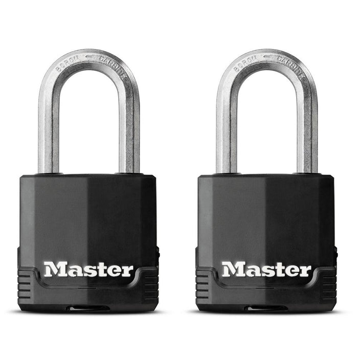 Master Lock M115XTHC 1-7/8in (48mm) Wide Magnum® Covered Laminated Steel Padlock ; 2 Pack-Master Lock-M115XTLFHC-HodgeProducts.com