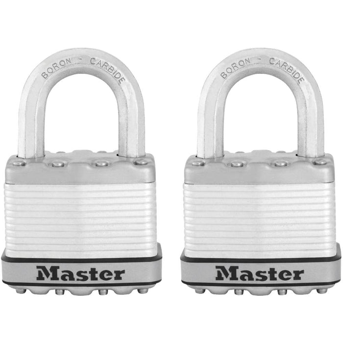 Master Lock M5XT 2in (51mm) Wide Magnum® Laminated Steel Padlock; 2 Pack-Master Lock-1in-M5XT-HodgeProducts.com