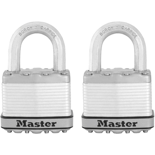 Master Lock M5XTHC 2in (51mm) Wide Magnum® Laminated Steel Padlock; 2 Pack-Master Lock-1in-M5XTHC-HodgeProducts.com