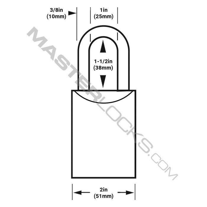 Master Lock 7053 Pro Series® Recodable Solid Steel Padlock 2" (51mm) Wide-Keyed-Master Lock-7053-HodgeProducts.com