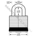 Master Lock 1SSQ 1-3/4in (44mm) Wide Laminated Stainless Steel Padlock with 1-1/2in (38mm) Shackle; 4 pack-Keyed-Master Lock-1SSQLF-HodgeProducts.com