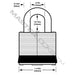 Master Lock 1UP Laminated Steel Padlock, Universal Pin 1-3/4in (44mm) Wide-Keyed-Master Lock-1UP-HodgeProducts.com