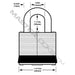 Master Lock 3D 1-9/16in (40mm) Wide Laminated Steel Padlock with 1-1/2 (38mm) Shackle-Keyed-Master Lock-3DLF-HodgeProducts.com