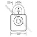 Master Lock 4400ENT Bluetooth® Indoor Padlock for Business Applications-Digital/Electronic-Master Lock-4400ENT-HodgeProducts.com