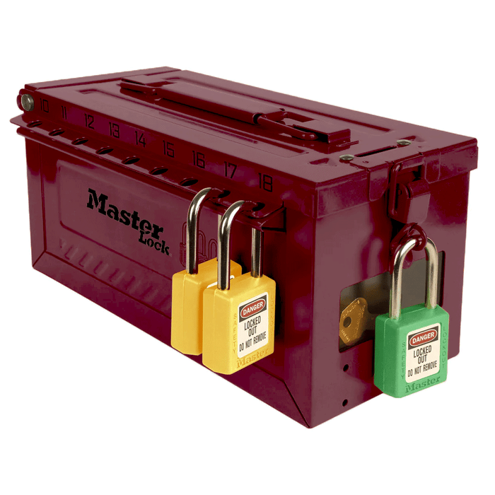 Master Lock S600 Portable Group Lockout Box with Key Window
