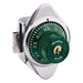 Master Lock 1630MD Built-In Combination Lock with Metal Dial for Lift Handle Lockers - Hinged on Right-Master Lock-Green-1630MDGRN-HodgeProducts.com