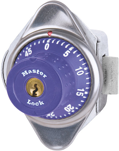 Master Lock 1655MD Built-In Combination Lock with Metal Dial for Horizontal Latch Box Lockers - Hinged on Left-Master Lock-Purple-1655MDPRP-HodgeProducts.com
