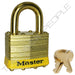 Master Lock 2B Laminated Brass Padlock with Brass Shackle 1-3/4in (44mm) wide-Master Lock-Keyed Different-15/16in-2BYLW-HodgeProducts.com