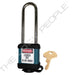 Master Lock 410COV Padlock with Plastic Cover 1-1/2in (38mm) wide-Master Lock-Keyed Different-3in-410LTTEALCOV-HodgeProducts.com