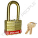 Master Lock 2B Laminated Brass Padlock with Brass Shackle 1-3/4in (44mm) wide-Master Lock-Keyed Different-1-1/2in-2BLFRED-HodgeProducts.com
